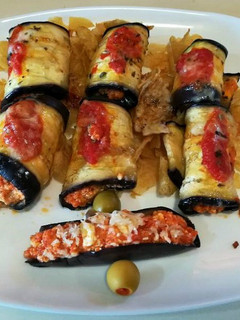Una foto de Canelones de berenjena