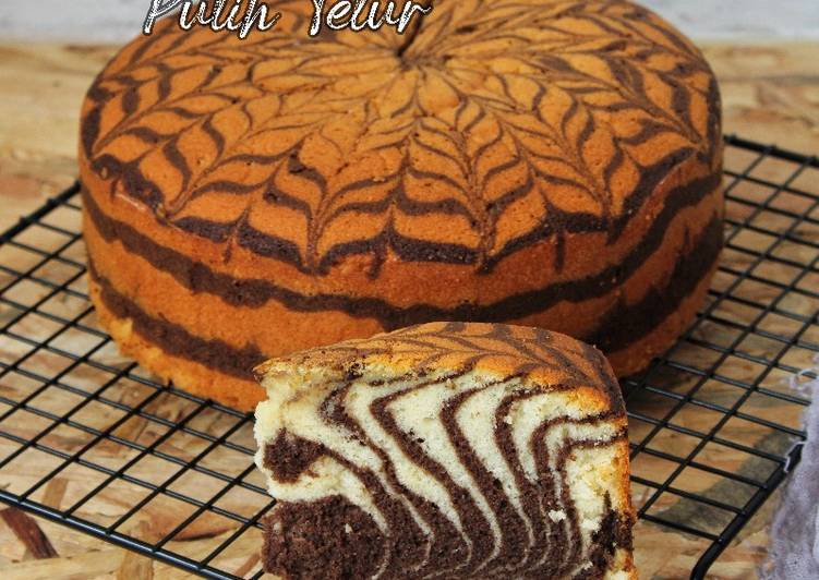 Marmer Cake Putih Telur