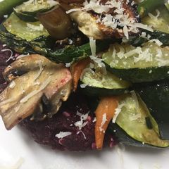 Keto Friendly Beetroot Pizza A picture of Keto Friendly Beetroot Pizza.