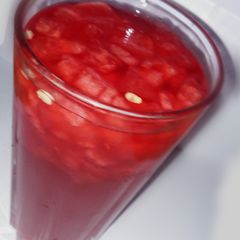 A picture of Watermelon juice (Ramadan iftar).