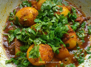 A picture of EGG MASALA CURRY IN BENGALI STYLE/ EGG KOSHA -ডিম কষা/ ডিমের ডালনা.