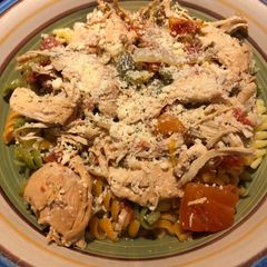 Crockpot Shredded Italian Chicken 🐔 A picture of Crockpot Shredded Italian Chicken 🐔.