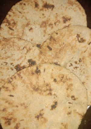 A picture of Jowar Bhakri (Roti).