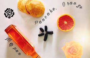 Souffle pancake orange