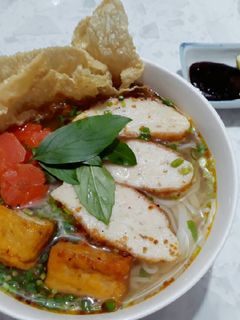 Hình của món Bún bò chay.