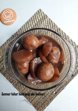 Foto resep Semur telur kentang ala betawi