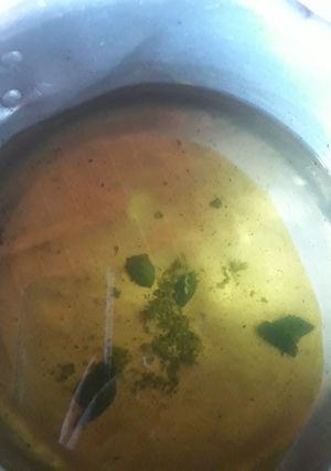 Una foto de Té de paico con menta