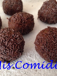 Una foto de Trufas de castachas y chocolate
