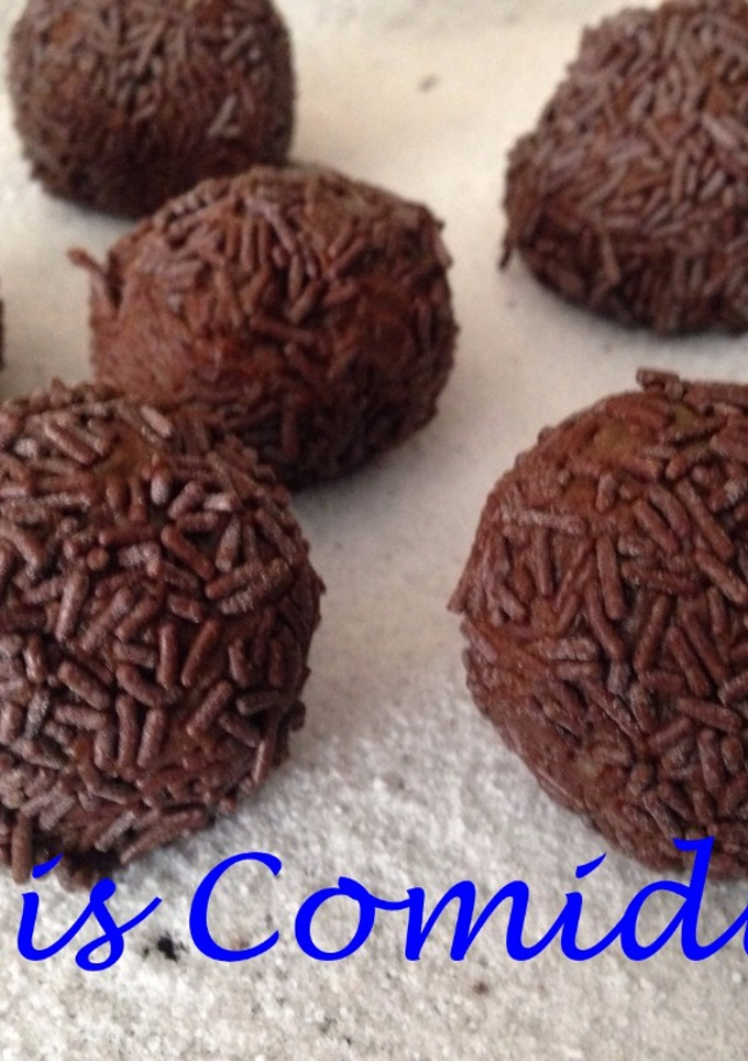 Una foto de Trufas de castachas y chocolate 