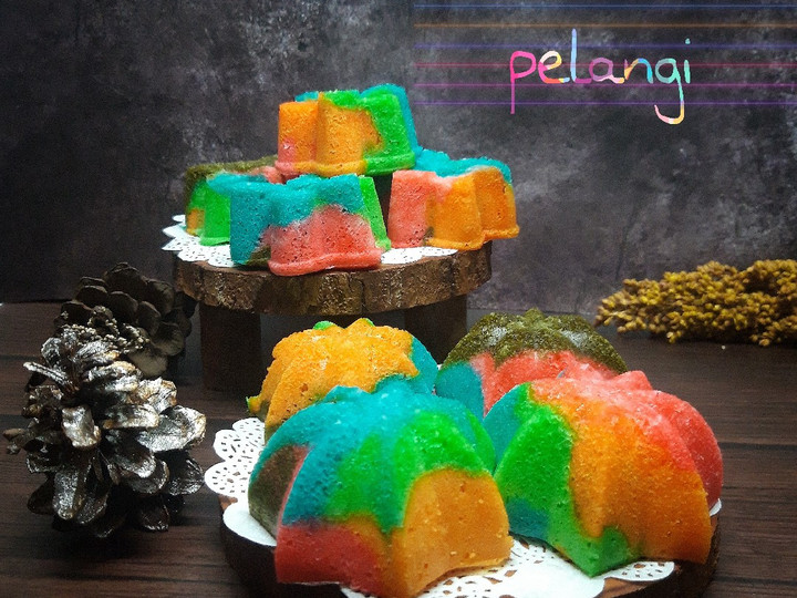 Resep Bolu kukus pelangi (putih telur), Enak