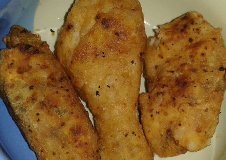 Ayam goreng crispy simpel anti gagal (tanpa baluran telur)