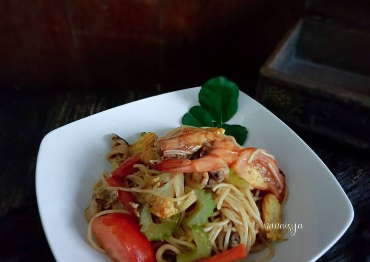  Resep  Spaghetti Tom Yam  Resepi Kuliner Melayu
