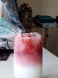 Beetroot rose milk