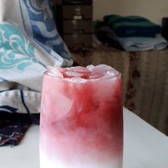 A picture of Beetroot rose milk.