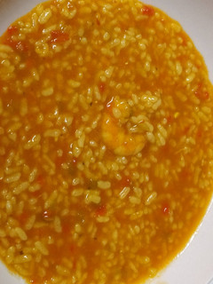 Una foto de Arroz caldoso con gambas