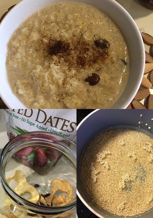 Una foto de Quinoa con Frutas para Desayunar