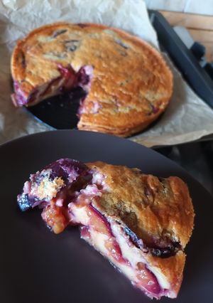 Szilvás tejpite recept fotója