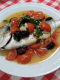 Spigola alle olive nere