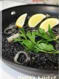 Paella with Squid and Squid Ink