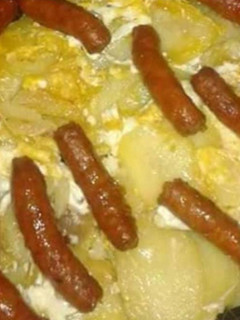 Una foto de Patatas con huevo