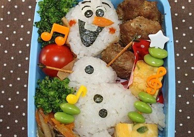 Simple Way to Prepare Super Quick Homemade Easy Frozen &#34;Olaf&#34; Charaben