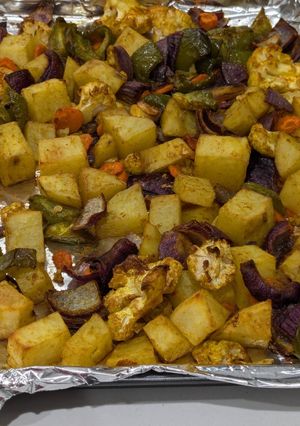 A picture of Oven-Roasted Masala Mix Veg.