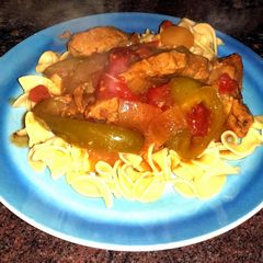 A picture of Slow-Cooked Pepper Steak.