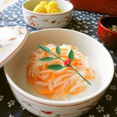 A picture of Perfect for New Year's Red & White Namasu Salad.