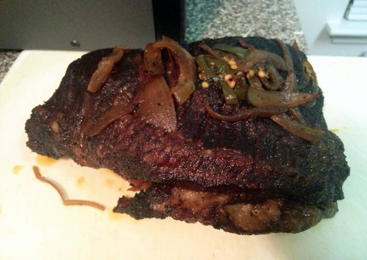 Awesome oven cooked brisket with coffee rub