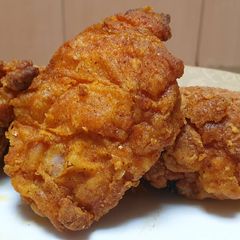 Oven baked crispy chicken A picture of Oven baked crispy chicken.