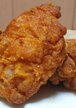 A picture of Oven baked crispy chicken.
