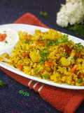 Bombay style gobi matar masala rice