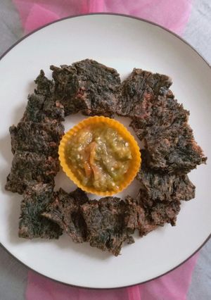 Foto resep Gepuk daun singkong