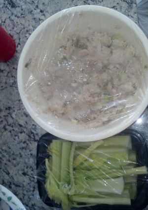 A picture of My mom and mine's tuna salad.