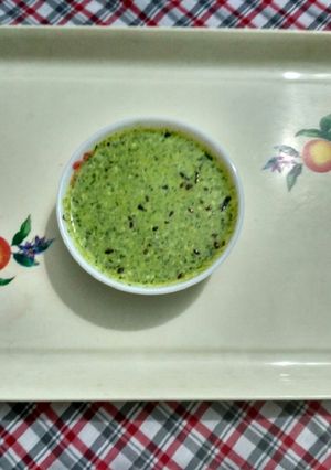 A picture of Methi curd curry.