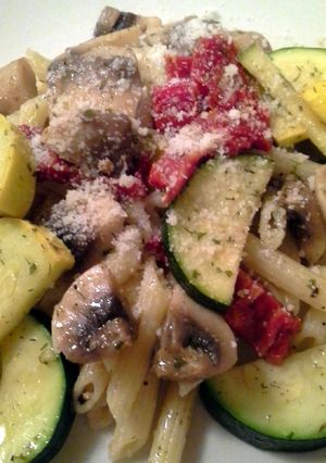 A picture of Pasta Primavera.