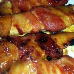 A picture of Bacon Wrapped Chicken Tenders.