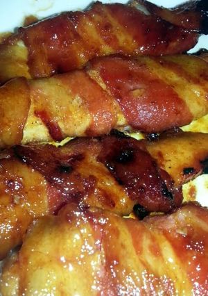 A picture of Bacon Wrapped Chicken Tenders.