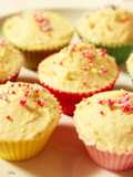 Easygoing Tofu and Honey Cupcakes.
