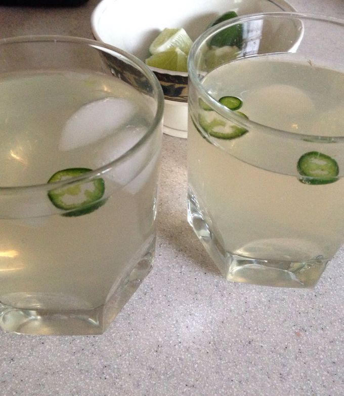 A picture of Serrano Pepper Margarita.