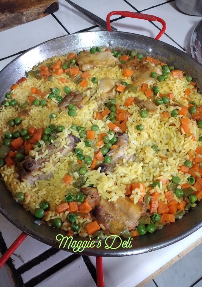 Una foto de Arroz con pollo estilo Rafael