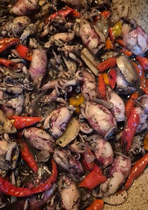 Foto resep Tumis Cumi Hitam