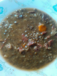 Una foto de Lentejas estofadas con arroz