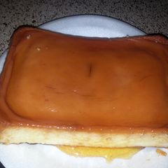 A picture of Cheese Flan ( Puertorrican Flan).