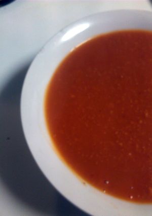 A picture of My Smokey pumpkin soup.