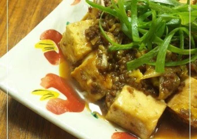 Easy! Healthy! Sukiyaki-style Ground Meat and Tofu