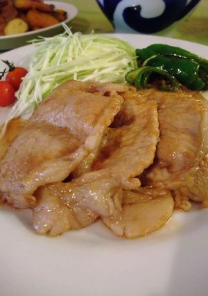 A picture of Delicious Pan-Fried Ginger Pork in 10 minutes.