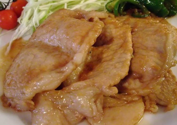 Delicious Pan-Fried Ginger Pork in 10 minutes