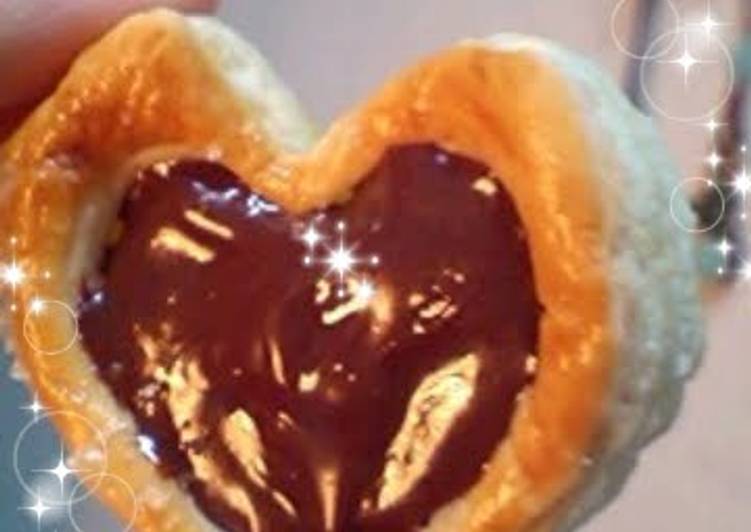 Heart-Shaped Chocolate Pies