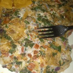 A picture of Chapati omelette.